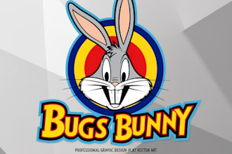 original beautiful bugs bunny logo with my creative thinking