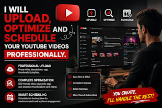 upload and schedule your youtube videos professionally