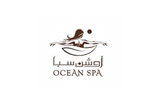 design female reversing ocean spa logo