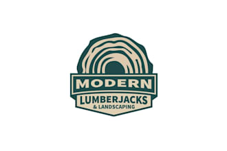 design unique super modern lumber jacks logo
