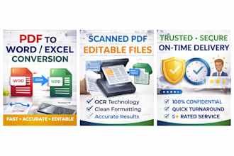 convert pdf to word, excel, or editable formats
