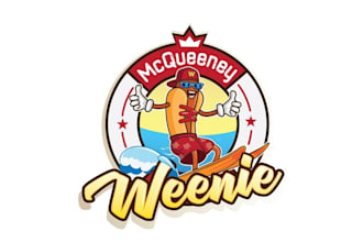 design amazing mascot cartoon food brand logo