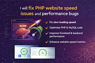 fix PHP website speed issues and optimize performance