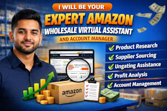 be you expert amazon wholesale va and a to z  account manager
