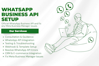 set up whatsapp business API and fix meta business manager issues