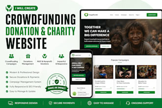 create crowdfunding campaign donation charity ngo and nonprofit website
