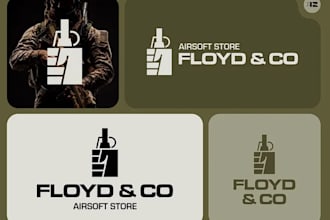 design professional army, tactical military, or skull logo