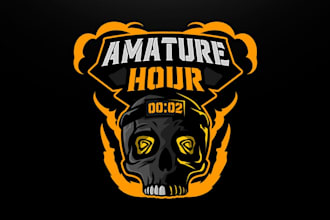 create skull mascot logo design with unlimited review