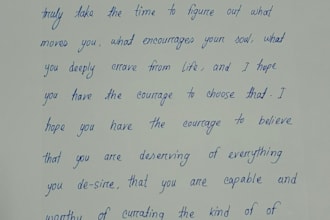do neat and professional handwriting work