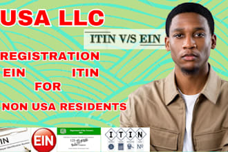 register US llc ein itin irs tax filling for non US residents