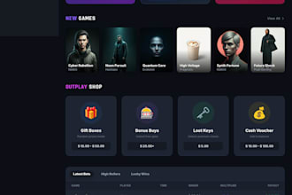 build your custom esports website , crash game , igame