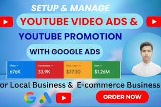 do create youtube video ads and video promotion with google ads campaign