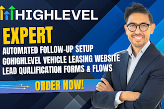 gohighlevel vehicle leasing website with gohighlevel lead qualification flows