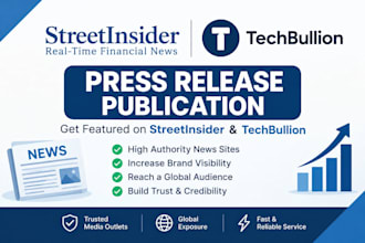 publish your article on streetinsider,com and techbullion