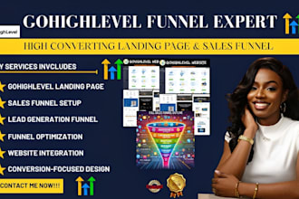 build gohighlevel sales funnels landing page that convert