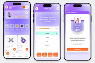 develop e learning marketplace app, online course app, ai library app, quiz app