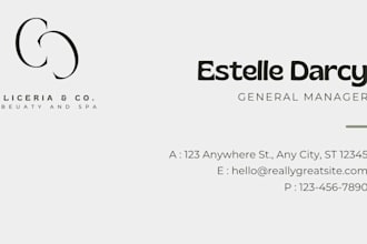 design a custom professional business card