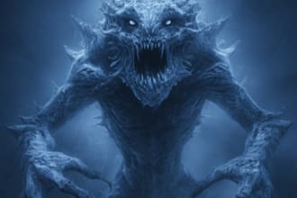 draw creepy horror fantasy monster illustration