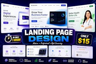 build responsive landing page website using HTML CSS react