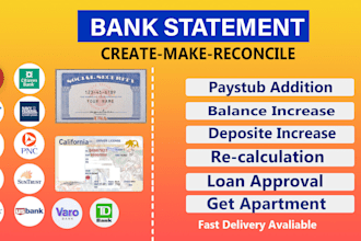 design business or individual bank statements for loans