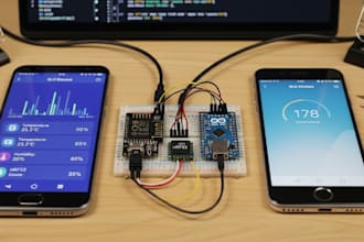 develop android and ios ble bluetooth mobile apps for esp32, arduino, nrf52