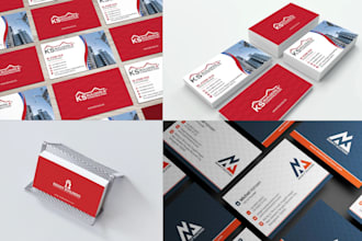 design a professional modern business card for your brand