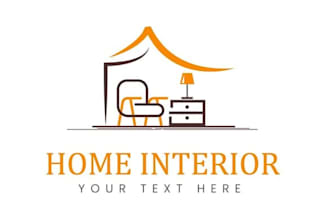 design unique cleaning, furniture and home furnishing logo