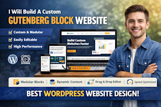 build a fast kadence wordpress website using gutenberg blocks and acf pro