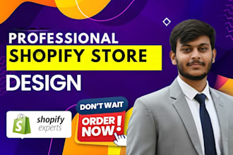 build, design or redesign shopify website, shopify store, dropshipping store