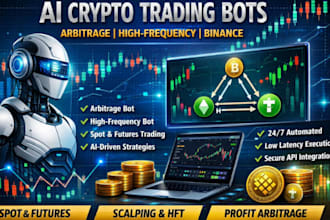 build ai trading bot crypto trading bot arbitrage bot high frequency bot binance