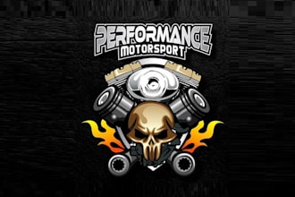 design best quality growing race shop logo