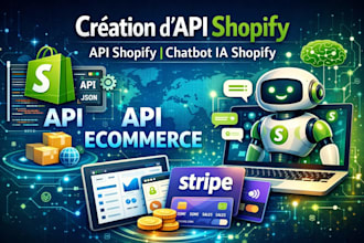 création d API shopify, API shopify, chatbot ia shopify, API ecommerce, stripe