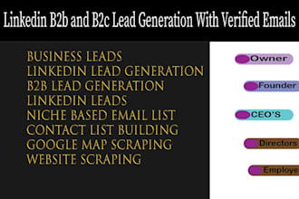 lead generation, b2b linkedin leads generation,verified emails, business leads