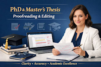 proofread and edit your phd and masters thesis or dissertation writings