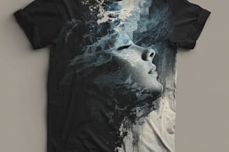 do t shirt design typography and custom t shirt graphic tee