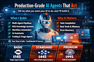 build your ai agent and multi agent pipeline or rag system