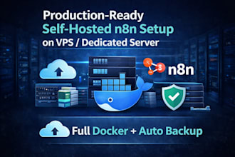 deploy self hosted n8n in any vps or dedicated server