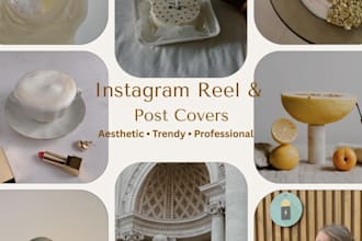 design aesthetic instagram reel and post covers