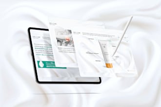 design a modern clm presentation in figma for pharma, cosmetics, medicine
