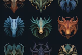 create a fantasy or sci fi game logo for twitch and steam