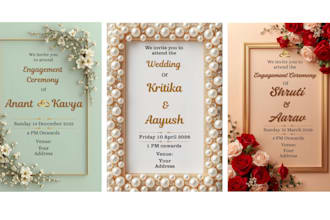 design luxury online invitations