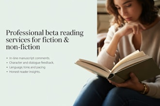 alpha beta read your fiction novel provide reader report