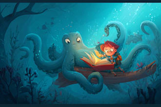 design child book illustration, childrens picture book