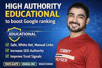 provide white hat backlinks on educational niche sites