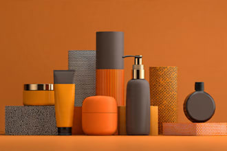 design modern cosmetic label design packaging