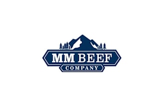 design outdoor adventure montana beef company logo