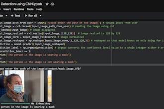 develop deep learning and ai models using python and tensorflow or pytorch