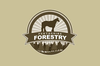 design motivation animal perth shire forestry logo
