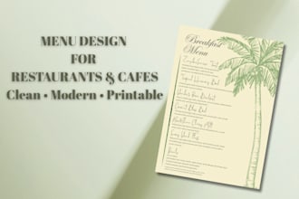 design restaurant menu, food menu price list, bar cafe menu