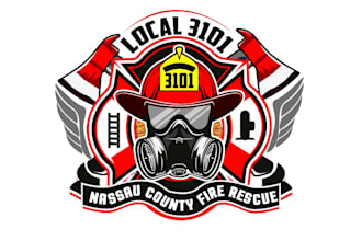 do brand identity fire rescue logo